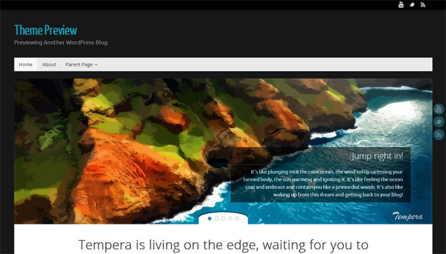 Tempera WordPress Theme
