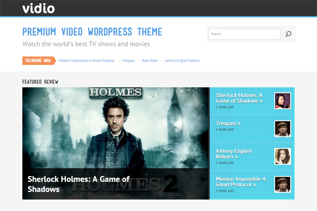 Vidio WordPress Theme