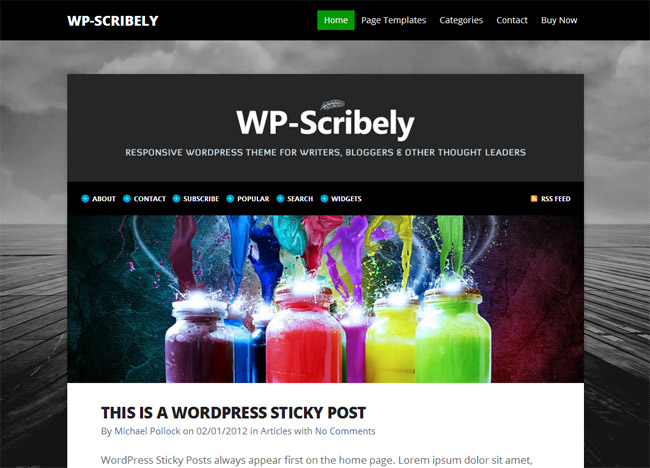 WP-Scribely WordPress Theme