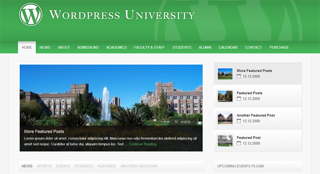 University WordPress Theme