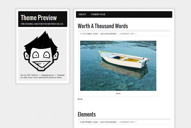 zeeBizzCard WordPress Theme