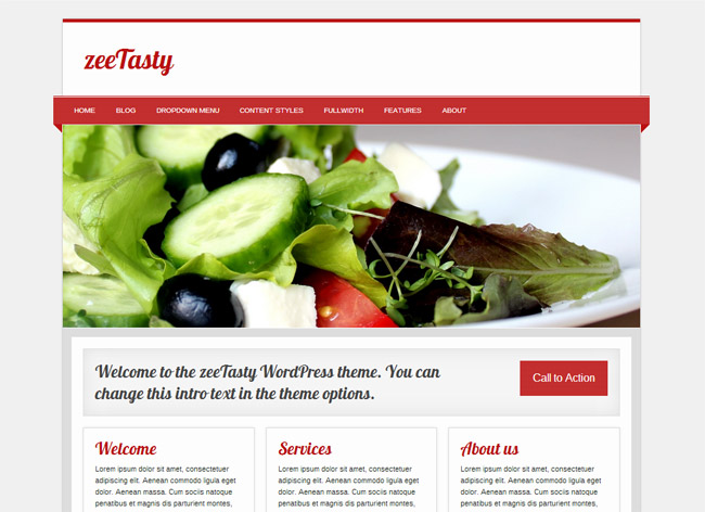 zee Tasty WordPress Theme