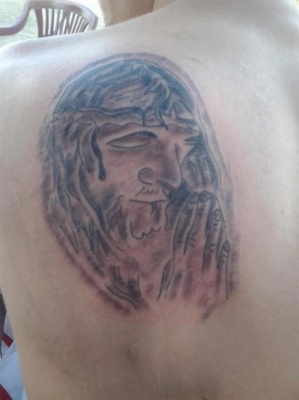 Pray for Him Tattoo