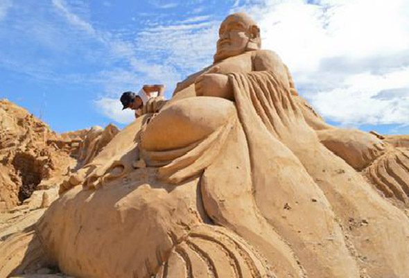 Buddha Beach Sculpture