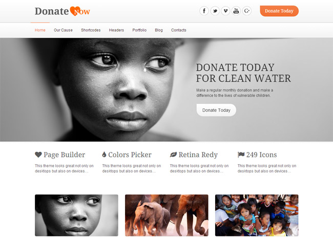 DonateNow WordPress Theme