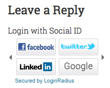 Leave a Comment Using Login Radius