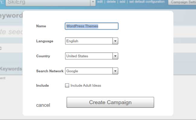 Add New Campaign