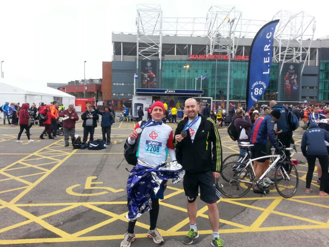 Me and Barry After the Marathon