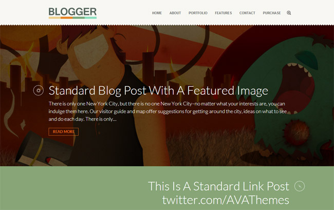 Blogger WordPress Theme