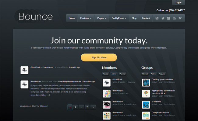 Bounce WordPress Theme