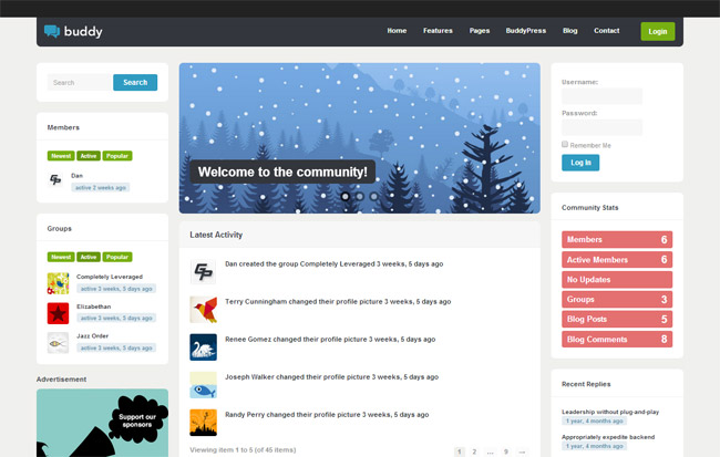 Buddy WordPress Theme