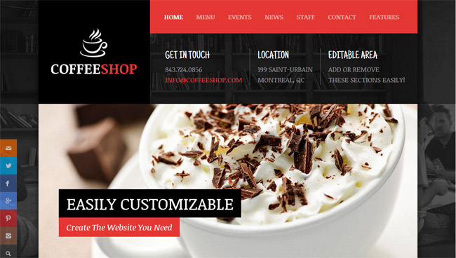 Coffee Shop WordPress Theme