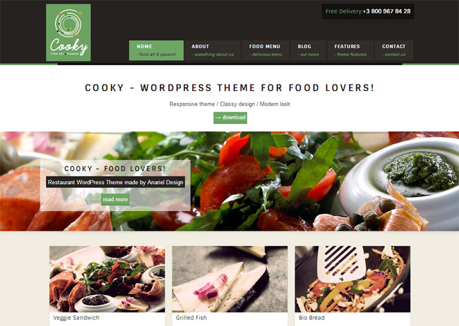 Cooky WordPress Theme