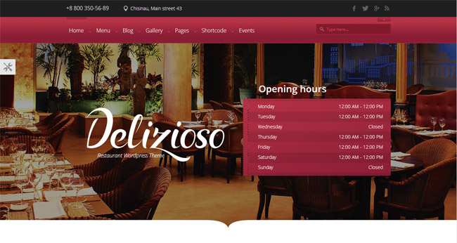 Delizioso WordPress Theme
