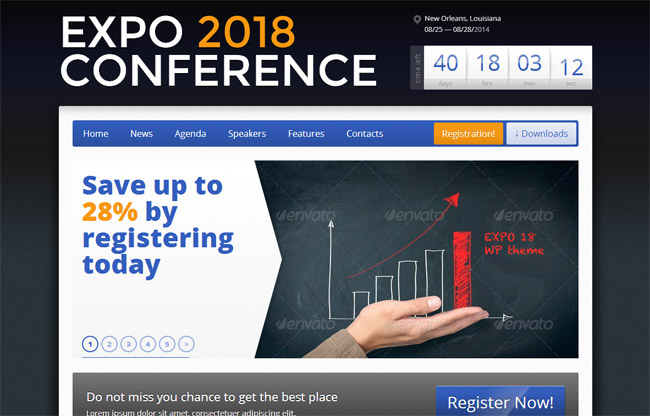 Expo18 WordPress Theme