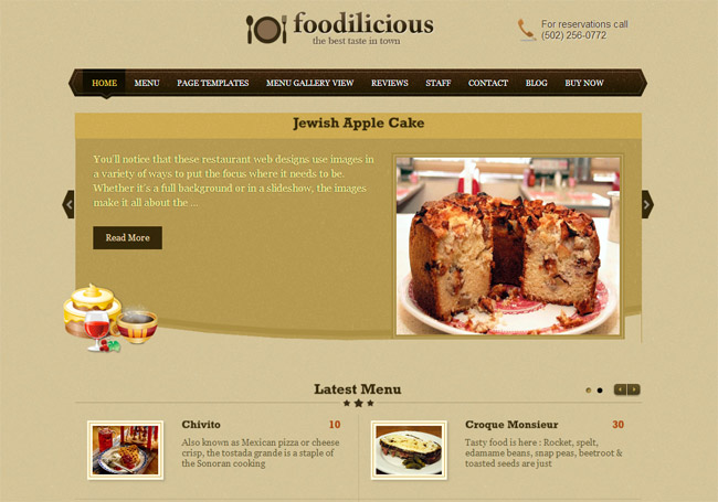 Foodilicious WordPress Theme