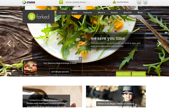 Forked WordPress Theme