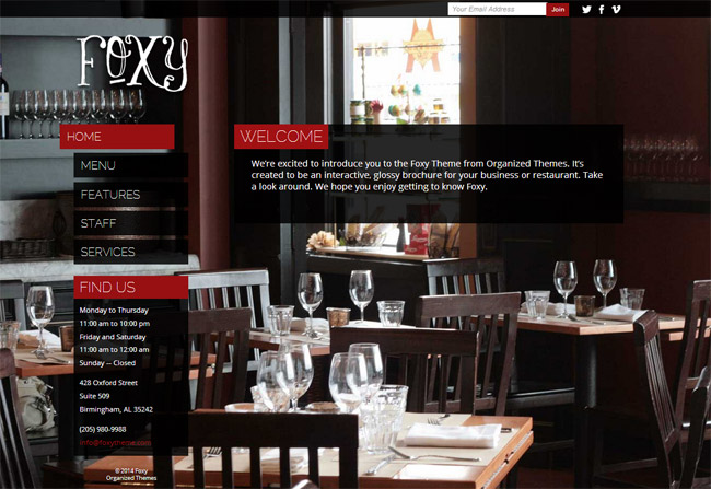 Foxy WordPress Theme