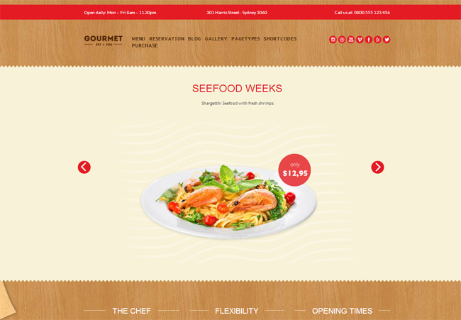 Gourmet WordPress Theme