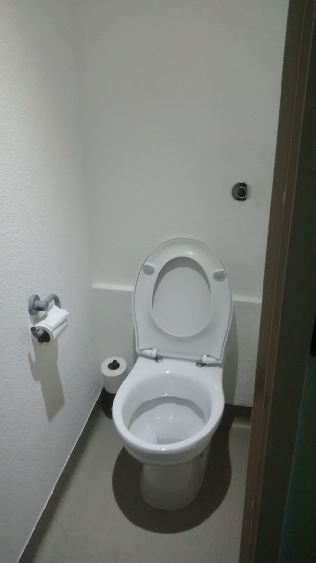 Ibis squashed toilet