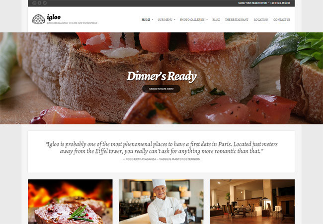 Igloo WordPress Theme