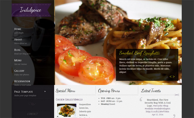 Indulgence WordPress Theme