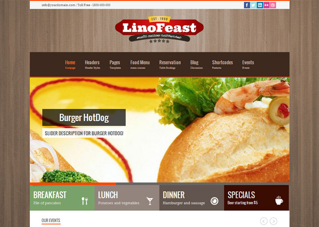 LinoFeast WordPress Theme