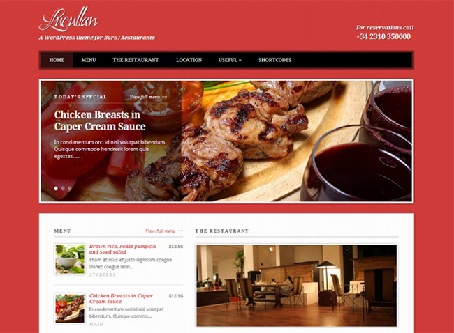 Lucullan WordPress Theme