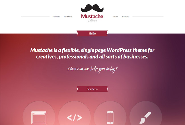Mustache WordPress Theme