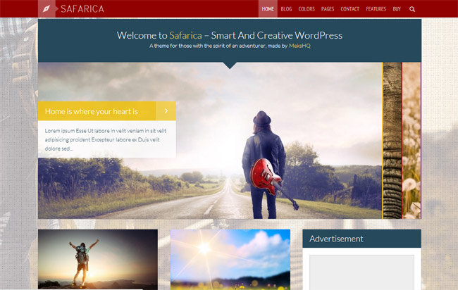 Safarica WordPress Theme