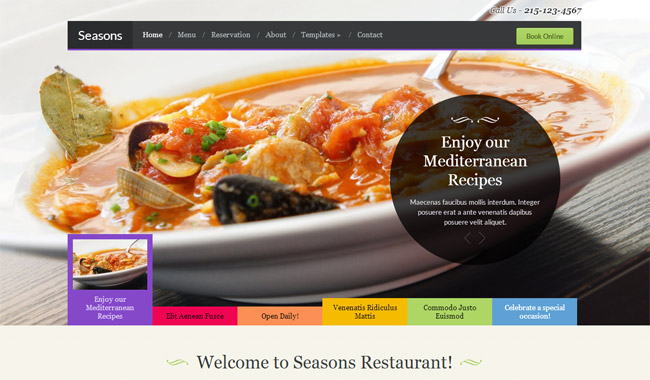 Seasons WordPress Theme