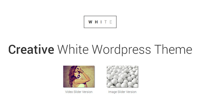 WHITE WordPress Theme