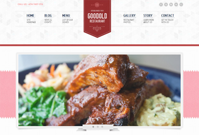 Goodold Restaurant WordPress Theme