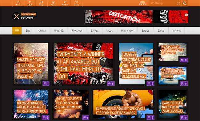 Xphoria WordPress Theme