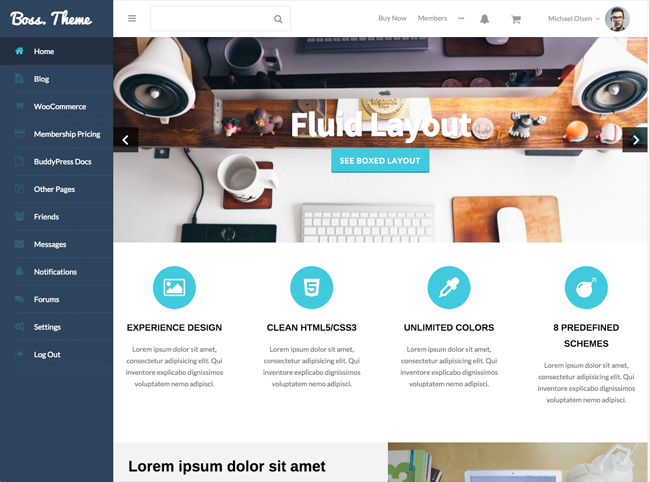 Boss WordPress Theme