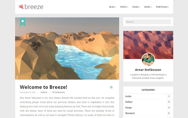 Breeze Wordpress Theme