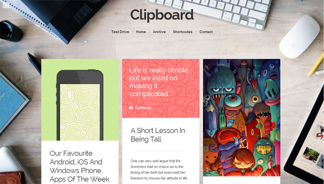 Clipboard Wordpress Theme