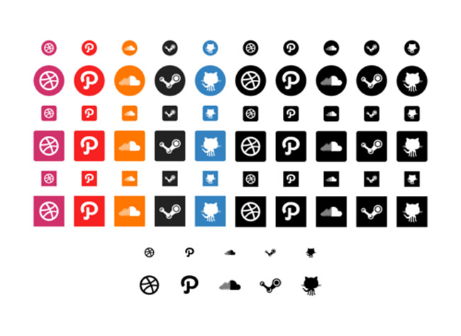 Over 1100 Social Icons