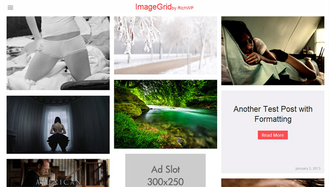 ImageGrid Wordpress Theme