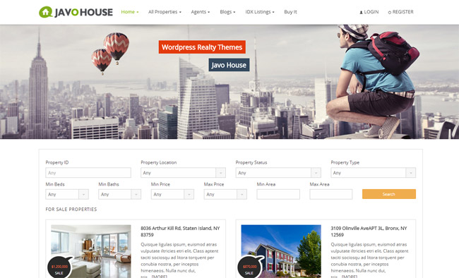 Javo House Wordpress Theme