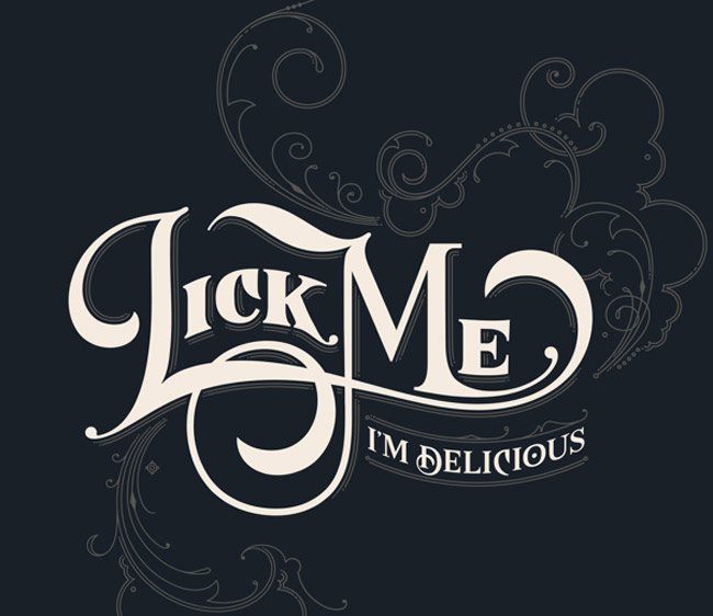 Lick Me Im Delicious Logo