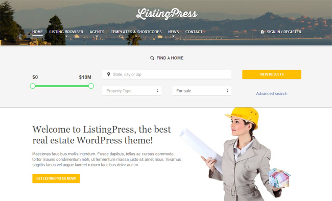 ListingPress Wordpress Theme