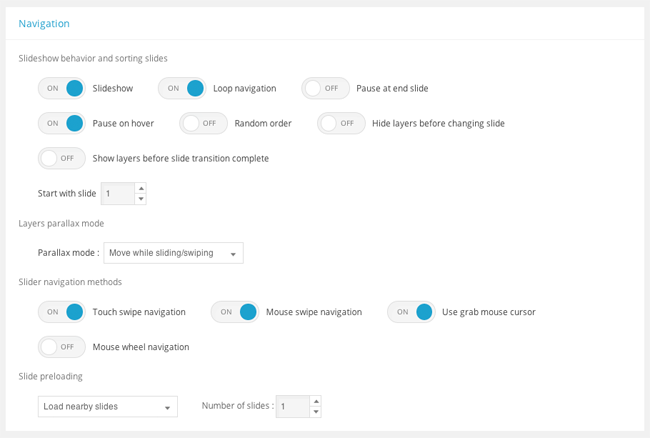 Slider Navigation