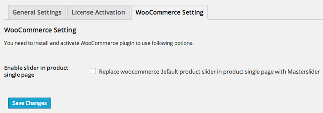 Master Slider WooCommerce Setting