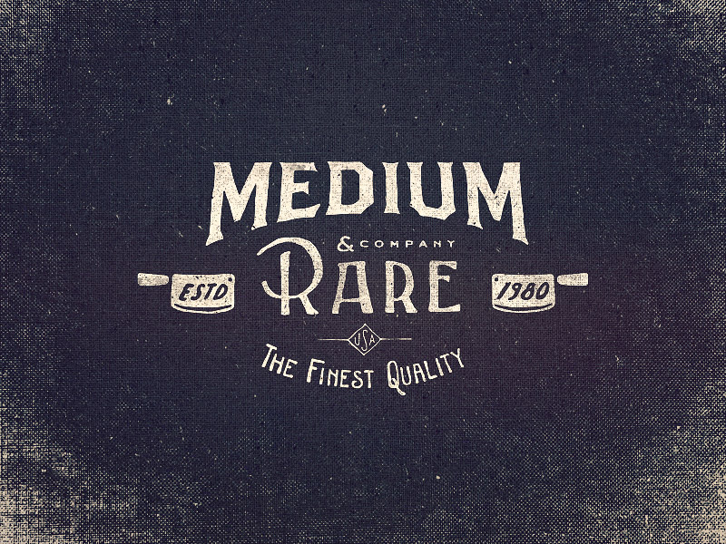 Medium Rare Wordmark Logo