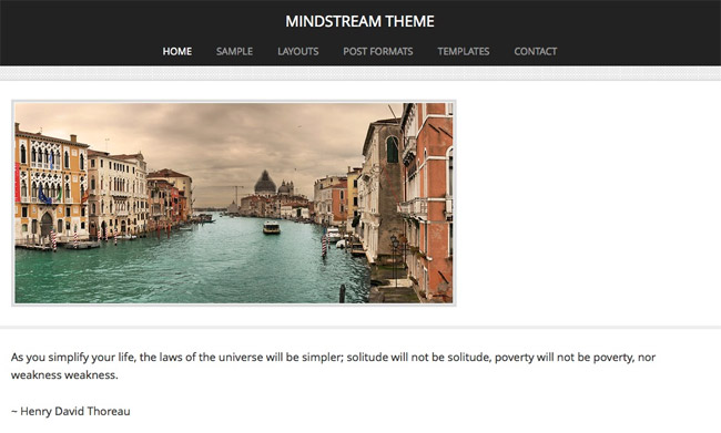 Mindstream WordPress Theme