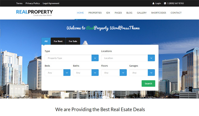 Real Property Wordpress Theme