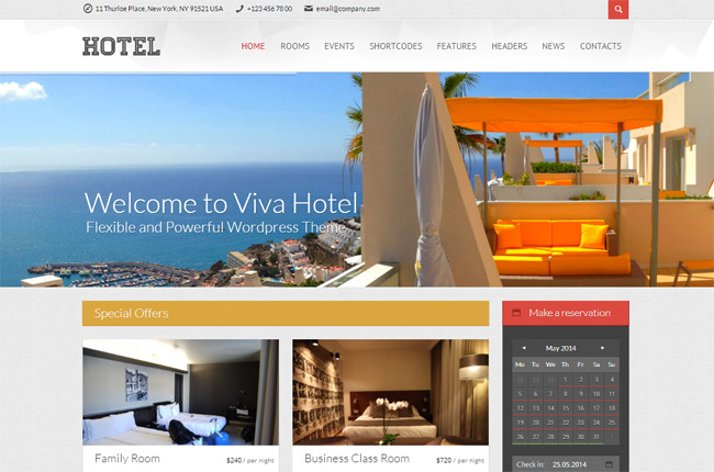Viva Hotel Wordpress Theme