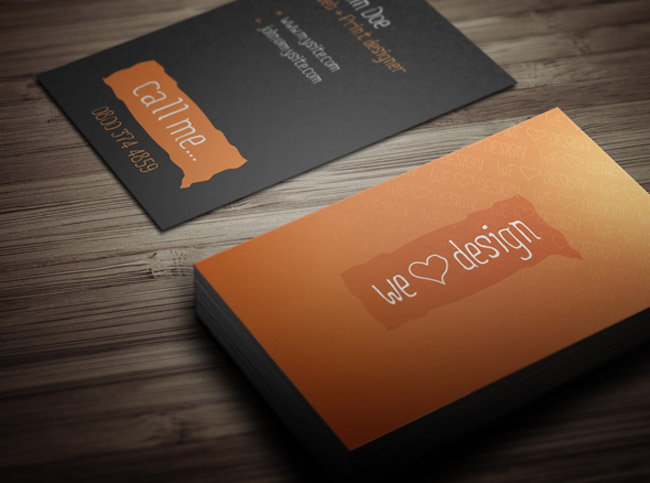 We Love Design Business Card