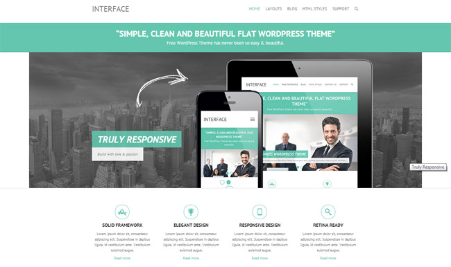 Interface Free Wordpress Theme
